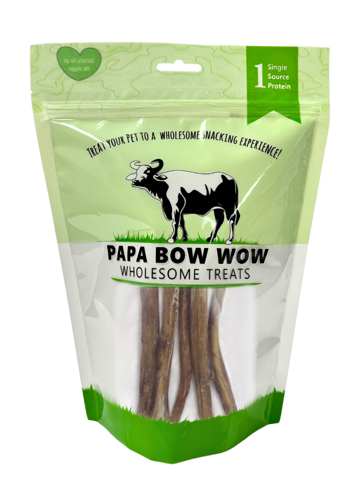 Papa Bow Wow – Water Buffalo Bully Sticks – Braided 6″