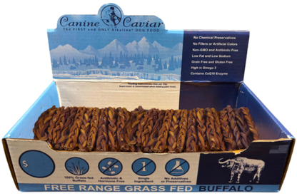 Canine Caviar Water Buffalo Bully Sticks – Braided
