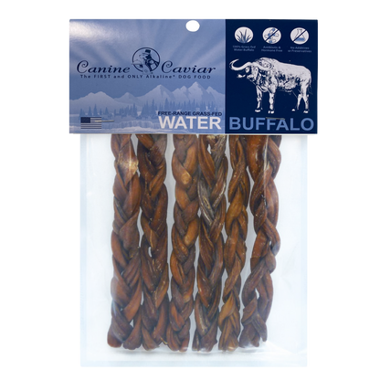 Canine Caviar Water Buffalo Bully Sticks – Braided